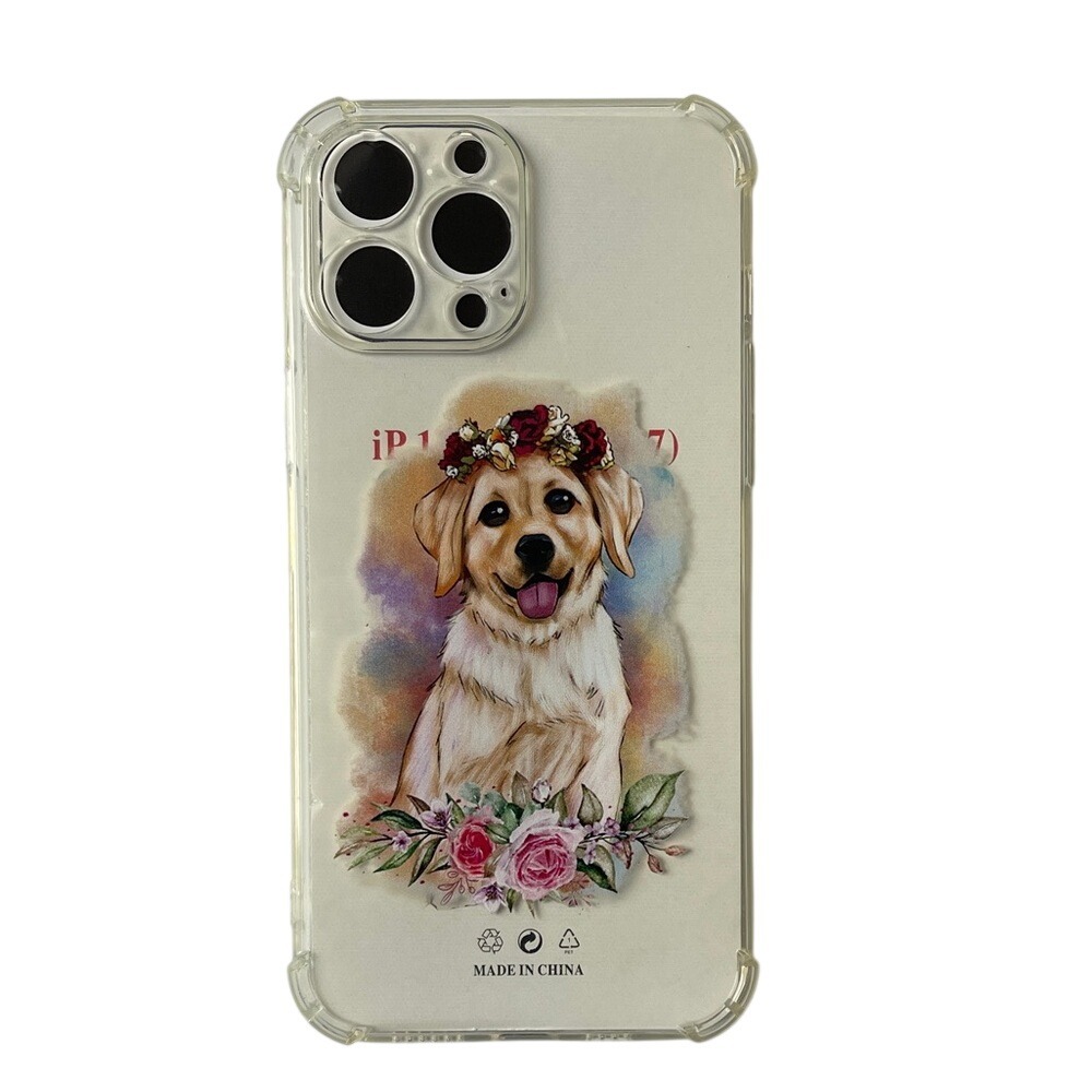 Floral Dog iPhone 13 Pro‎ Max Clear Case NEW